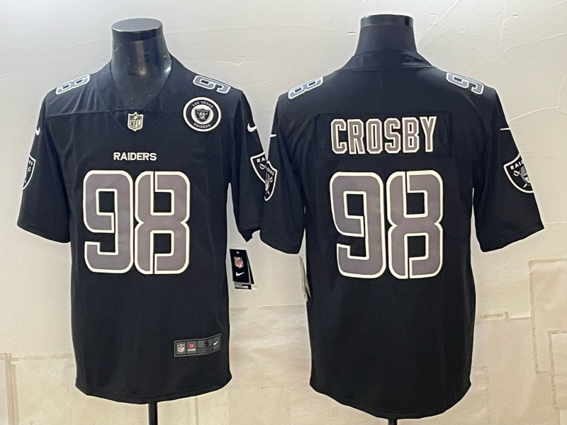 Men 2026 Oakland Raiders #98 Crosby Black Nike Limited NFL Jersey 1015006->oakland raiders->NFL Jersey
